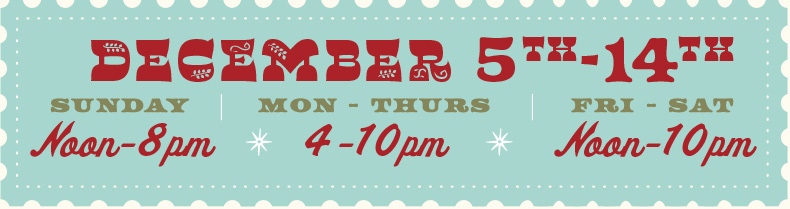 Market Dates are December 5th-14th