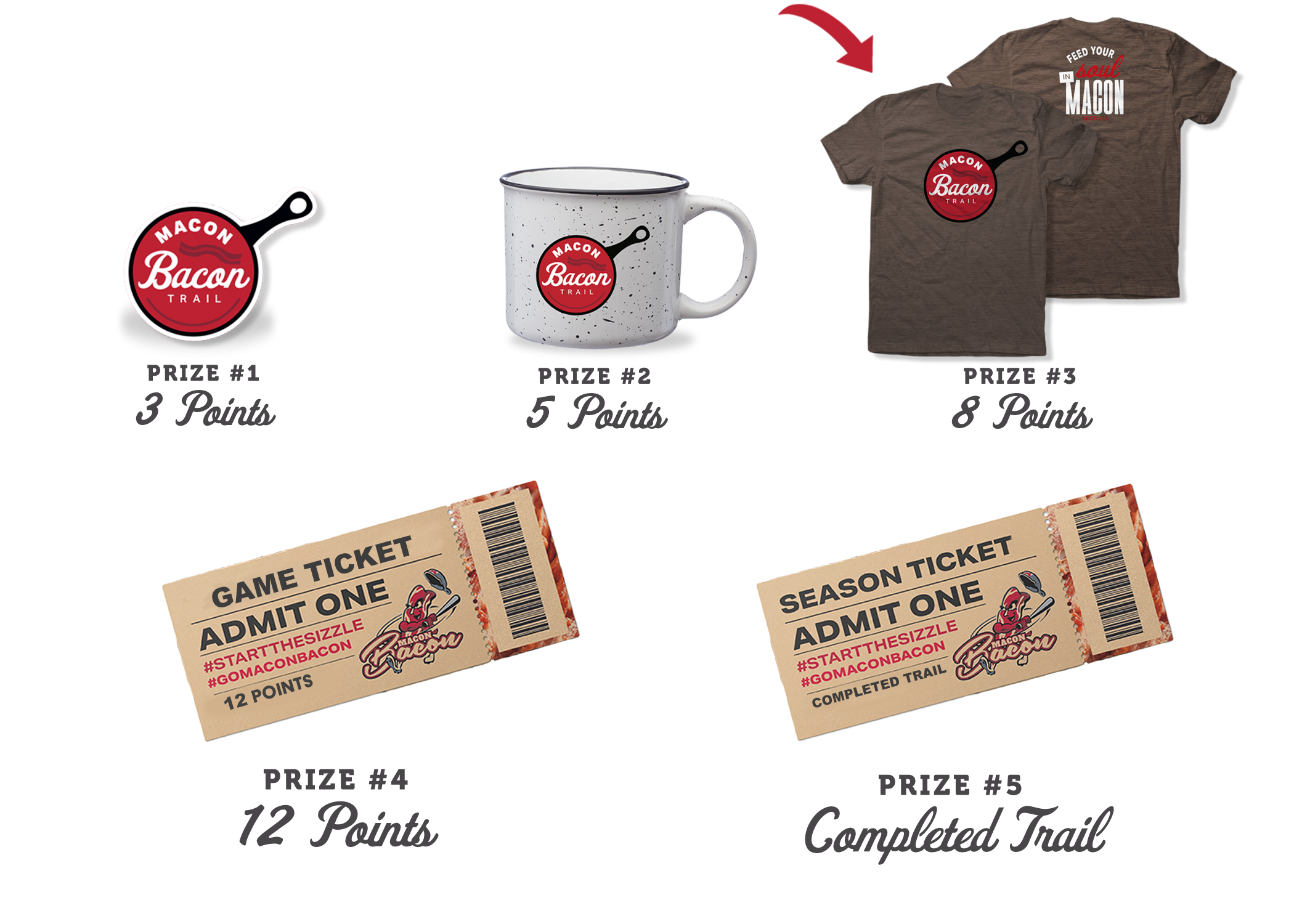 Bacon trail 2025 prizes