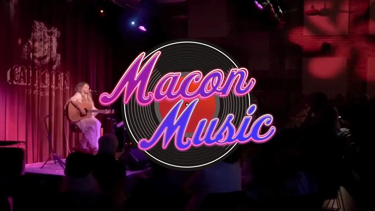 Macon Music Logo with Elizabeth Cook Singing at Capricorn